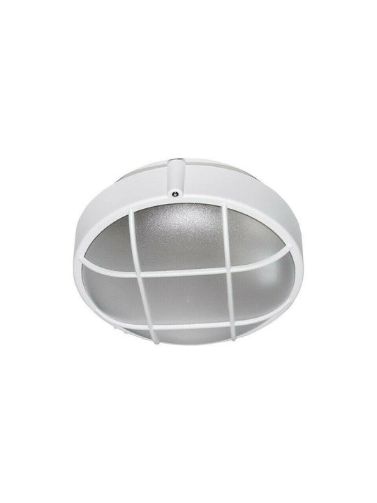 Adeleq Outdoor Ceiling Flush Mount E27 in White Color 21-8050