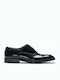 Perlamoda Men's Leather Dress Shoes Black