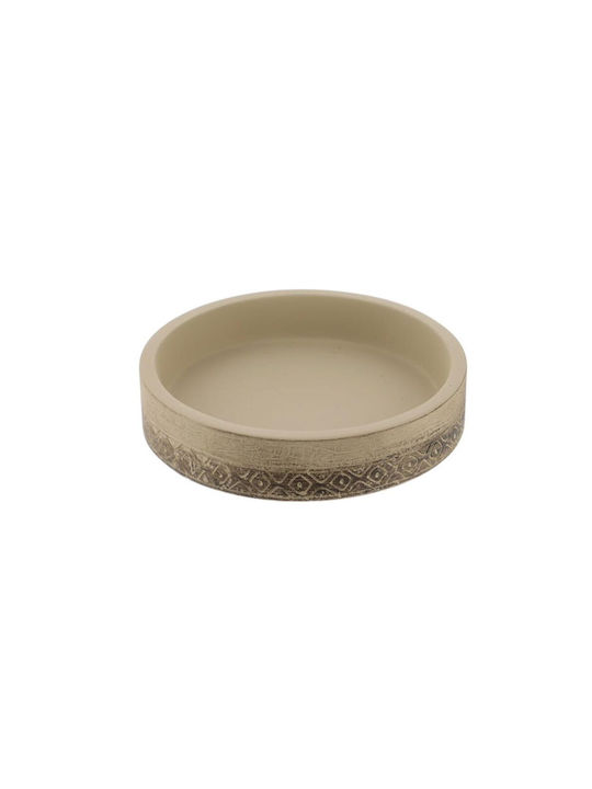 Aria Trade Dish 64117161 Ceramic Soap Dish Countertop Beige