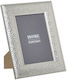 Inart Inart Kunststoff Fotorahmen mit Silbernem Rahmen Silber
