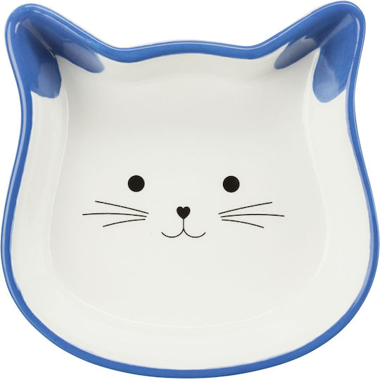 Trixie Keramik Schalen Futter & Wasser für Hund & Katze 250ml 12cm in Blau Farbe