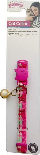 Pawise Pawise Cat Collar with Bell 20-30cm Pink