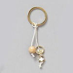 Bellissimo Metal Christening Charm Keychain Gold 50pcs