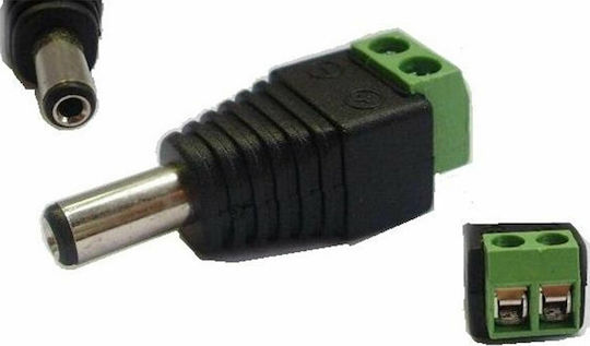Anga 552-063 Connection Plug for CCTV Systems DC Power Supply Male (2.1mm/5.5mm) 552-063