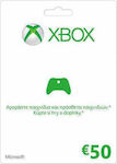 Microsoft Xbox Live Προπληρωμένη Κάρτα 50 Ευρώ Key