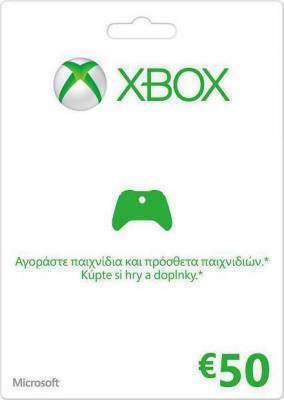 Microsoft Xbox Live Προπληρωμένη Κάρτα 50 Ευρώ Key