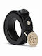 Lida BW7497VIN30 Women's Belt Black/Gold