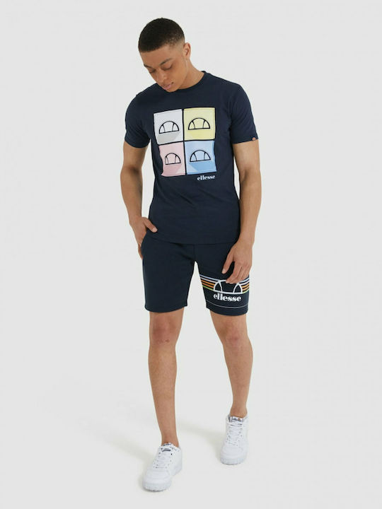 Aiutarmi Men's Athletic Shorts Navy Blue