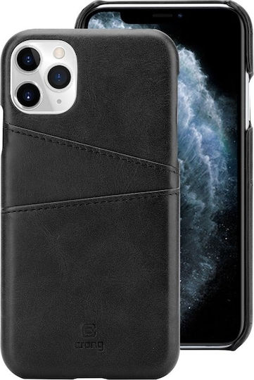 Crong Neat Back Cover Synthetic Leather / Plastic Black (iPhone 11 Pro Max)