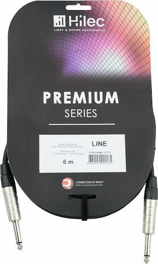 Hilec Cable 6.3mm male - 6.3mm male 6m (CALIN954)