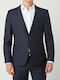 Arti204 Men's Winter Suit Jacket Slim Fit Blue