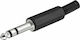 ATC Βύσμα 6.3mm Jack stereo male Μαύρο 02.008.0062
