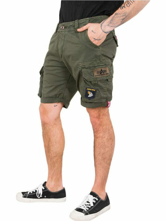 Alpha Industries Ανδρική Βερμούδα Cargo Χακί