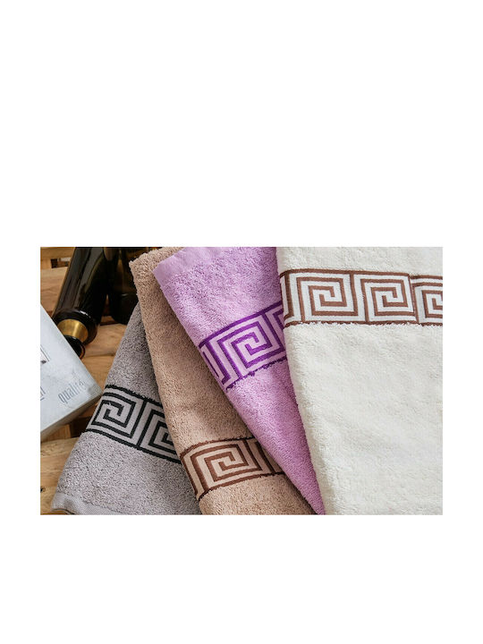 Cokitex Πετσέτα Προσώπου Greek Border Beige 2τμ...