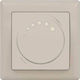 Mutlusan Wall Mounted LED Complete Dimmer Switch Rotary Beige