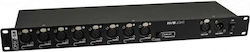 Involight DMXS8 DMX Splitter for Lighting Console / 8 XLR Inputs with Rack Rack Mount