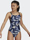 Adidas Nature One-Piece Swimsuit Floral Victory Blue