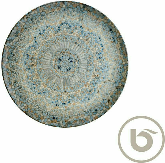 Bonna Luca Mosaic Plate Shallow made of Porcelain Multicolour with Diameter 27cm Bonna Luca Mosaic Plate Shallow made of Porcelain Multicolour with Diameter 27cm