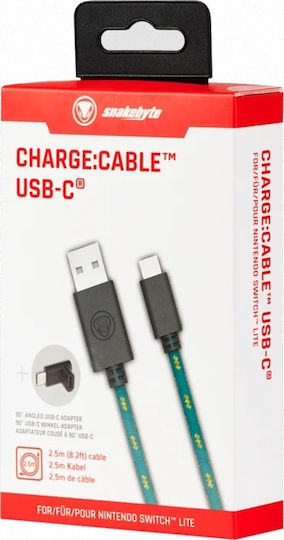 Snakebyte Kabel Aufladen Nswl USB-C für Switch Lite in Grün Farbe