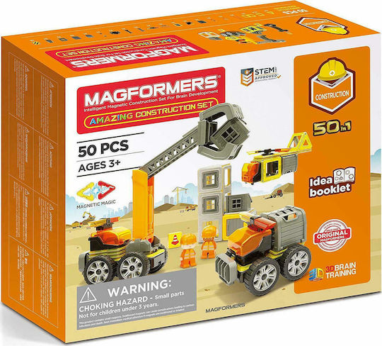 Magformers Μαγνητικό Παιχνίδι Κατασκευών Amazing Construction Set για Παιδιά 3+ Ετών 717004