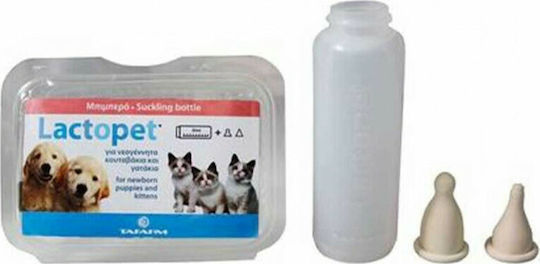 Tafarm Lactopet Set Μπουκάλι Φαγητού για Σκύλο & Γάτα 50ml σε Λευκό Χρώμα