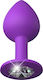 Pipedream Fantasy For Her Gem Medium Plug Πρωκτική Σφήνα Medium Μωβ