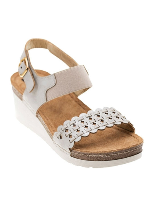 Anatomic Women's Fabric Ankle Strap Platforms Bronze