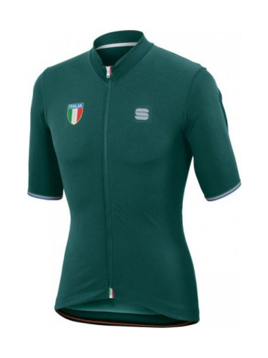 Sportful Italia Ανδρική Κοντομάνικη Μπλούζα Ποδηλασίας Πράσινη