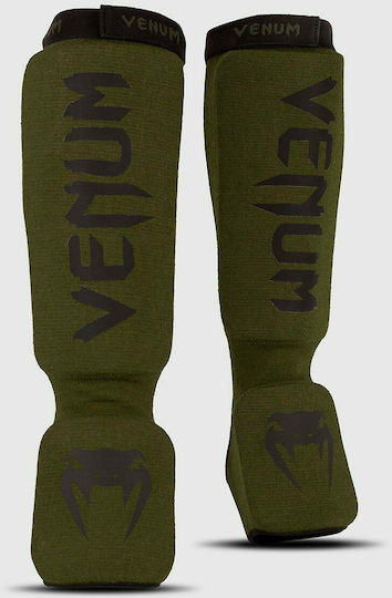 Venum Kontact Shin Guards Adults Green