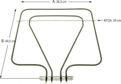 Miele Bottom Replacement Oven Heating Element 5001061
