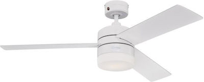 Westinghouse Alta Vista Ceiling Fan 122cm with Light and Remote Control White