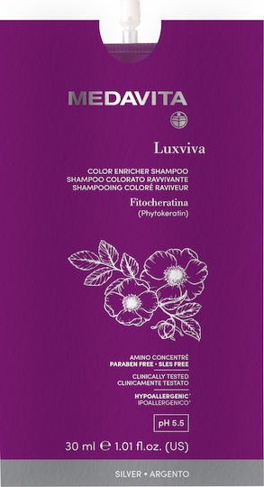 Medavita Luxviva Refill Σαμπουάν Διατήρησης Χρώματος για Βαμμένα Μαλλιά 30ml