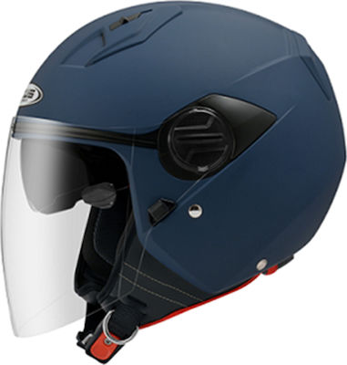 Zeus ZS-213 Jet Helmet with Sun Visor DOT / ECE 22.05 1050gr Matt Dark Blue 28605463