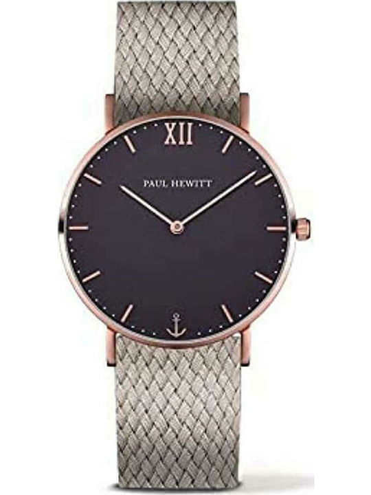 Paul Hewitt Ceas Barbati 39mm Baterie cu Culoare Gri Textil Cureaua