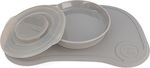 Twistshake Silicone Baby Placemat Click Mini Gray