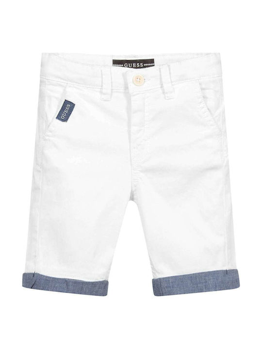 Guess Kids Shorts/Bermuda Fabric Βερμούδα Core Satin White