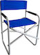 Ankor Director's Chair Beach Aluminium Blue