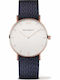 Paul Hewitt Ceas Barbati 39mm Baterie cu Culoare Textil Albastre Cureaua