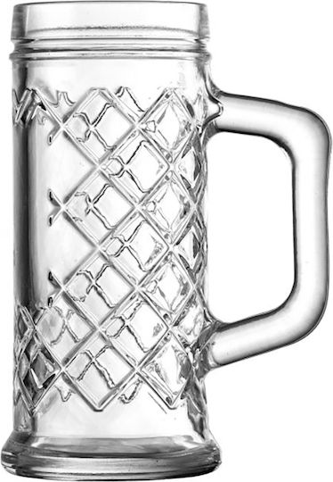 Uniglass Tankard Rhombus Ποτήρι Μπύρας από Γυαλί 300ml