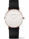 Paul Hewitt Herrenuhr 39mm Batterie mit Schwarz Stoffarmband
