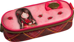 Santoro A Single Rose Pencil Case with 1 Compartment Red