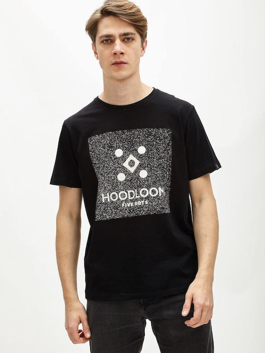 HoodLoom Men's Short Sleeve T-shirt Black