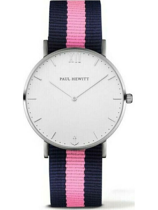 Paul Hewitt Herrenuhr 39mm Batterie mit Stoffarmband