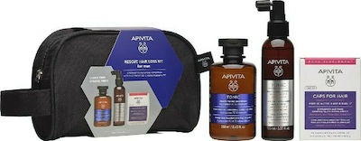 Apivita Rescue Hair Loss Kit For Men Σετ Περιποίησης Μαλλιών κατά της Τριχόπτωσης με Σαμπουάν 3τμχ