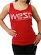 Wesc 121WE-00260 Αμάνικο Γυναικείο Top Κόκκινο