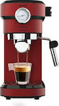 Cecotec Cafelizzia 790 Shiny Pro Μηχανή Espresso 1350W Πίεσης 20bar Κόκκινη
