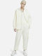 Sportswear Women's Short Sports Jacket for Spring or Autumn with Hood Beige