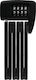 Abus 6055C/60 Bordo Lite Mini Κλειδαριά Ποδηλάτου Αναδιπλούμενη με Συνδυασμό Μαύρη