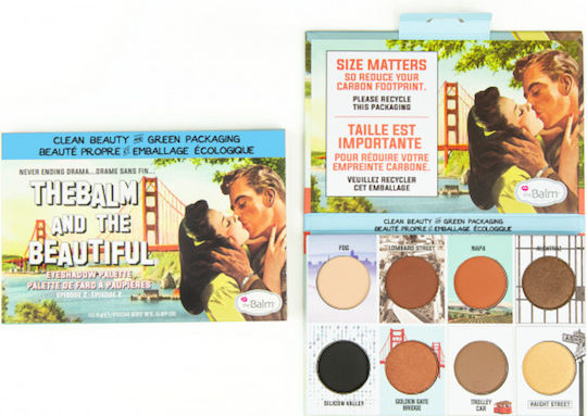 theBalm The Balm and The Beautiful Eyeshadow Palette Palette with Eye Shadows in Pressed Powder Form 10.5gr