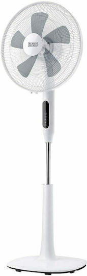 Black & Decker Black & Decker Pedestal Fan 50W 40cm Diameter with Remote Control White